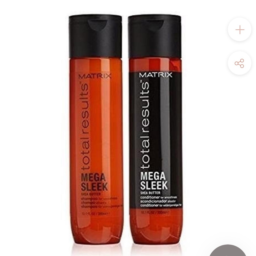 New in package - Mega Sleek shampoo set